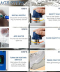 Steps to use Top Shelf Jewelry Steam Cleaner Machine For Deep Cleaning Gold Silver Rings And Valuable Gems Features Smart Foot Pedal Control.