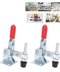 Two Pack Quick Toggle Clamps With Anti Slip Grips Built Tough For Welding Fixtures And Hold Downs Heavy Duty Iron