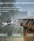 Dual Mode HF End Fed Antenna For Outdoor Use With 49 To 1 And 9 To 1 Configurations, installed in rain showing weather resistance