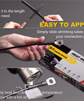 Three To One Ratio Heat Shrink Tubing Black Three Eighths Inch Nine Point Five Millimeter Dual Wall Adhesive Lined Marine Grade Waterproof Oil Proof Wear Resistant Insulation Sealing Twenty Feet ET2095B application process