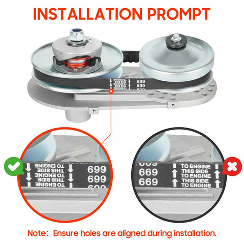 Installation details for 30 Series Torque Converter Kit For Go Karts And Mini Bikes 2 To 7 HP showing alignment instructions.