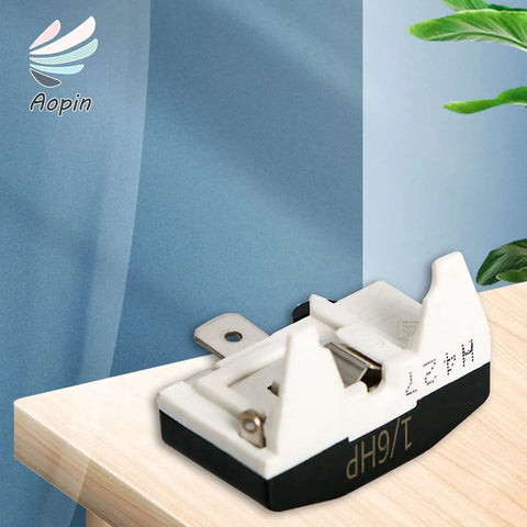 Refrigerator Thermal Overload Protector One Sixth HP 125W Replacement Part on display against a blue background