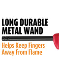 Long Wand Utility Lighters 4 Pack In Assorted Colors For Grills Fireplaces And Candles Durable Metal Shaft Safe Reach