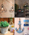 Combination of DIY home decor using 8mm Jute Rope Thick Twine 50 Feet Heavy Duty Natural Fiber For Crafts and Rustic Style.