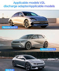 Road Tripping Got You Covered V2L Adapter Compatible With Hyundai Ioniq 5 And Ioniq 6 Plus Kia EV6 showcasing the vehicles.