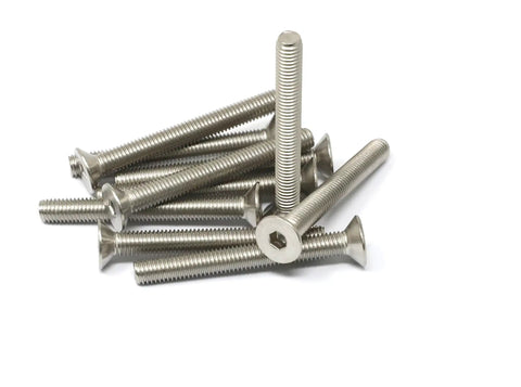 Heavy Duty M8 X 70mm Stainless Steel 304 Hex Socket Flat Head Cap Screws Kit, 10 Pc, 1.25mm Thread Pitch