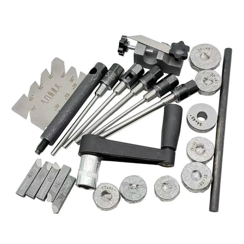 Pro 22 To 38mm Adjustable Valve Seat Reamer Boring Kit With Diamond Grinding Wheel For Car Repair Tool Set That Lets You Fix Minor Engine Malfunctions Yourself Using Sturdy Single Sided Flat Cutter, assorted bits