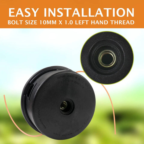 25-2 Trimmer Head Bump Feed Replacement For Stihl String Trimmers Beefy Compatibility With FS55, KM55, 10mm Arbor