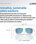 Pompano Anti Fog Safety Glasses With Lightweight Frame Hydrophilic Lenses UV Blocking Impact And Scratch Resistant display