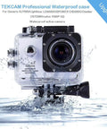 Waterproof Action Camera Case with Same Button Layout Tough as Nails Rugged Submersible Housing in water