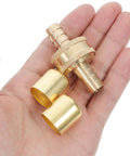 Ditch The Leaky Hose Old Fittings And Grab This Brass 1/2 Inch Barb Repair Kit With Secure Fixing Ring For Super Durable Car Washing And Garden Water Connection That Is Just The Thing You Need brass hose repair kit in hand