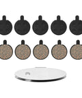 Five Pairs Low Noise Disc Brake Pads For Mountain Bikes Ebikes And Scooters Semi Metallic Resin Braking Pads Kit displayed