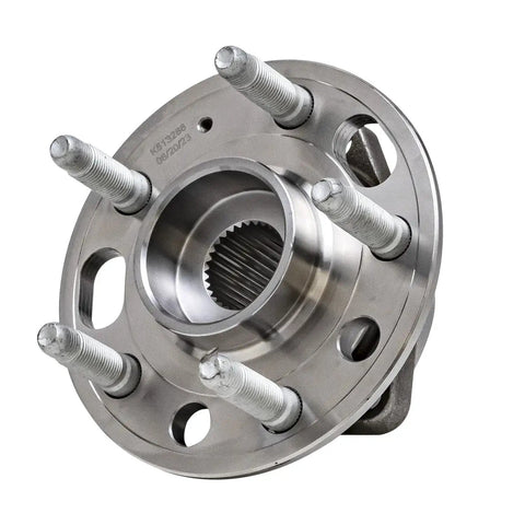 Four Front And Rear Wheel Bearing Hubs Assembly Replacement Kit For 2010 2017 Chevy Equinox And GMC Terrain, metal hub close-up
