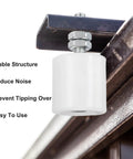 Two Pack Slide Gate Guide Rollers Roll Smooth Three Inch Nylon Rollers installed on gate for smooth sliding support.