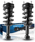 2 Front Replacement Struts With Coil Springs For Chevy GMC Silverado Sierra Yukon XL Suburban 1500 Tahoe Escalade ESV EXT Ready To Install Strut Assemblies Excluding Electronic Suspension with box packaging