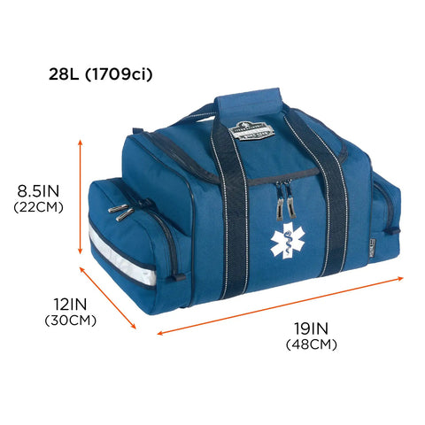 Arsenal 5215 Large Medic First Responder Trauma Duffel Bag With Shoulder Strap Blue Built From 600D Polyester For EMS Fire Rescue