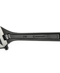 8-Inch Adjustable Steel Wrench With Black Oxide Finish, Hex Jaw Design For No-Slip Grip, Ergonomic Wide Handle For Easy Tightening