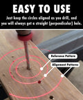 Magnetic Red Laser Drill Guide Delivering Straight As An Arrow Holes And Dead Nuts Precision Without A Drill Press on wood