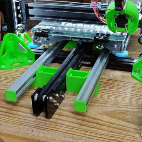 Four Pack Beefy Aluminum T Slot Profile 150mm Rails For DIY CNC, 3D Printer Frames, Workbenches And Industrial Framing Systems, Heavy Duty, Smooth Finish, Durable And Versatile For Quick, Easy Assembly. Used as CNC frame rails.