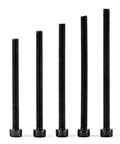 M5 Hex Socket Head Cap Screws Set Heavy Duty 60 65 70 75 80mm Fully Threaded 12.9 Grade Alloy Steel Black Oxide Finish Allen Drive