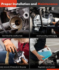 Instructions for installing Engine Water Pump For Ford F-150 And Mustang 2011-2023 V8 5.0L DOHC With O Ring 3 Bolt Flange