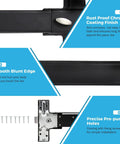 Black Panic Bar Exit Device 27.5 Inch With Exterior Lever For Wood And Metal Doors 27.5 To 41 Inches details