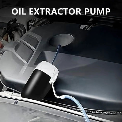 Heavy Duty Electric Oil Extractor Pump For Cars, RVs, Trucks, Motorcycles And Boats, Quick Clean Oil Changes With One Button Start, Rechargeable Battery, No Mess, Inlet And Outlet Tubes Included