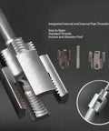 All In One Pipe Thread Cutter Tool Set With Alloy Steel For Internal And External Threading showcases integrated design