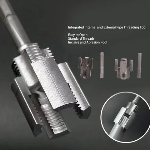 All In One Pipe Thread Cutter Tool Set With Alloy Steel For Internal And External Threading showcases integrated design