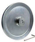 8 Inch Single Groove V Belt Pulley with 5/8 Inch Bore, 1 Groove, Motor Pulley for A, B, 5L and 4L V Belts, Carbon Steel, Zinc Plated