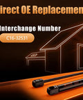 Heavy Duty Gas Struts 21.4 Inch 2 Pack 25 Lb Lift Supports For Rv Doors Camper Cabinets Boat Hatches on dark background.