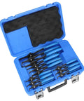 12 Piece Versatile Snap Ring Pliers Set for Internal and External Rings Heavy Duty Chrome Moly Steel in blue case