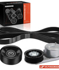 Serpentine Belt Drive Kit For 4.0L V6 Ford Explorer Sport Trac Ranger Mazda B4000 Mercury Mountaineer All In One Replacement With Tensioner Idler Pulleys And Belt