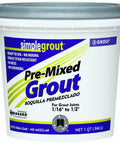 Premixed Simple Premium Grout In Haystack, Ready To Apply And Stain Resistant, Crack And Shrink Resistant For Grout Joints One Quart