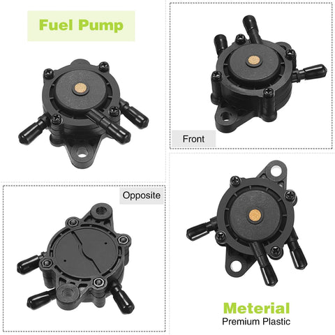 Four Pack Lawn Mower Fuel Pumps Replacement Kit For Easy Starts No Fuss Durable Black Pumps Compatible With 491922 691034 692313 808492 808656 808281 Engines Save Time And Energy On Yard Work
