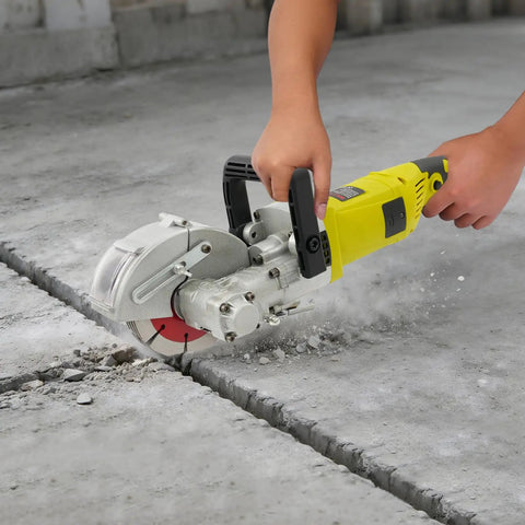 Corded Wall Groover For Concrete With 4000W All Copper Motor cutting grooves in concrete floor, adjustable depth and width