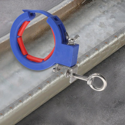 Wire Guide Pulley Roller Cable Tray Clamp Nylon Steel Build Heavy Duty Wiring Helper With 25Kg Capacity Dark Blue Quick Mount For Smooth Routing Through Corners on cable tray