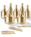 Heavy Duty 10 Piece Diamond Hole Saw Kit With Brazed Coating For Drilling Tile Ceramic Marble And Glass 1/4 To 2 Inch Sizes display.