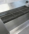 Heavy Duty Tunnel Freezer With Rock Solid Conveyor Belt For Quick Freeze Meat Seafood And Veggies Industrial Iqf Rapid Freezing Machine close-up of steel conveyor surface.