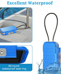 Portable Safe Box With Combination Lock and Code Access Waterproof Anti Theft Travel Safe showing waterproof feature