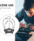 Universal Soldering Station Kit With Adjustable Welding Clips And Helping Hands for PCB repair, featuring stable base and high-definition view.