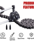 Chain Detacher Breaker Cutter For 25 35 41 40 50 60 Roller Chains 415H in use with extra pins and product features