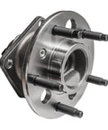 2pc Rear Hub Bearing Assemblies with ABS Sensor, 5-Bolt 5-Lug, front view showing bolts and ABS sensor for GM models