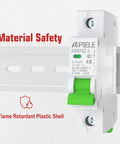 DC Circuit Breaker 12 To 110V DC 16A 1 Pole For Solar PV And Battery Power Systems DIN Rail Mount Disconnect Switch