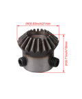 45 Steel Tapered Bevel Gear Wheel 6mm Hole Diameter, 20 Teeth, 1 Modulus, Silver, Pack of 2