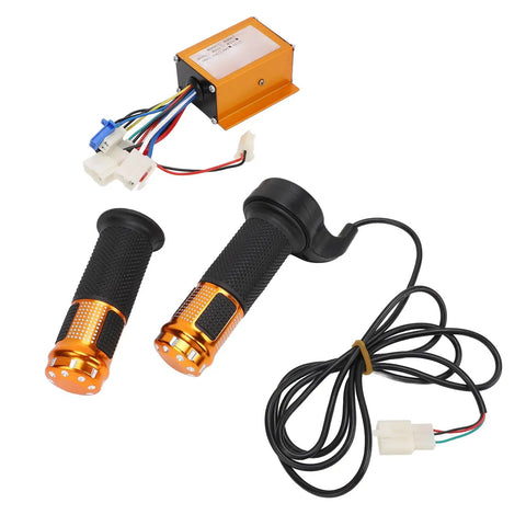 Golden 24V 250W Electric Bike Brushed Controller With Aluminum Alloy Housing Throttle Grips For Tricycle Motorcycle