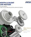 Main Hvac Air Door Actuator Replacement Fits Hyundai Accent Tucson Veloster Kona Palisade Kia Soul Forte Sportage Rio Forte5 Hella Tight Air Inlet Blend Motor parts showing gear motion and circuit board.