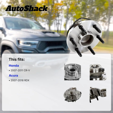 Rear Wheel Hub Bearing Assemblies With ABS For Honda CR V 2007 2011 And Acura RDX 2007 2012 2016 2018 Two Piece Left And Right Set ISO Certified