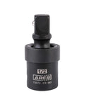 Rugged Half Inch Drive Impact Universal Joint For Cordless Electric And Pneumatic Wrenches With Corrosion Resistant Manganese Phosphate Coating Laser Etched ID And Spring Loaded Detent Ball, 1/2in CR-MO