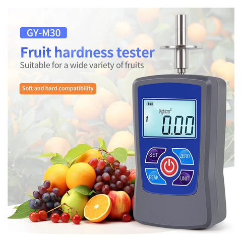 Top Shelf Portable Digital Fruit Hardness Tester And Penetrometer For Checking Apple Pear Grape And Orange Firmness with digital display